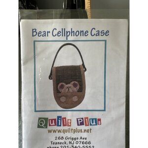 Bear Appliqué Cellphone Case Sewing Pattern By Quilt Plus